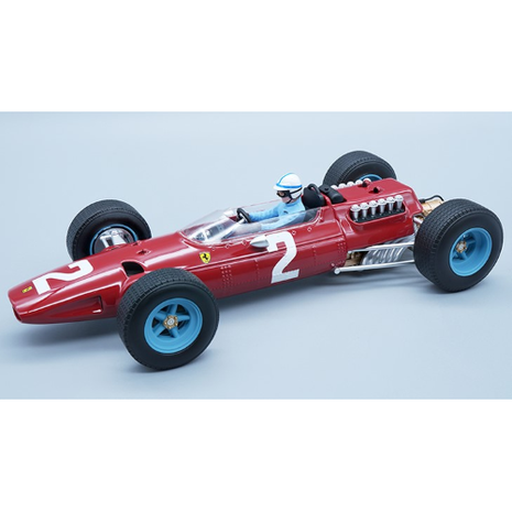 Formule 1 Ferrari 512 #2 GP Zandvoort 1965 + Driver - 1:18 - Tecnomodel Mythos