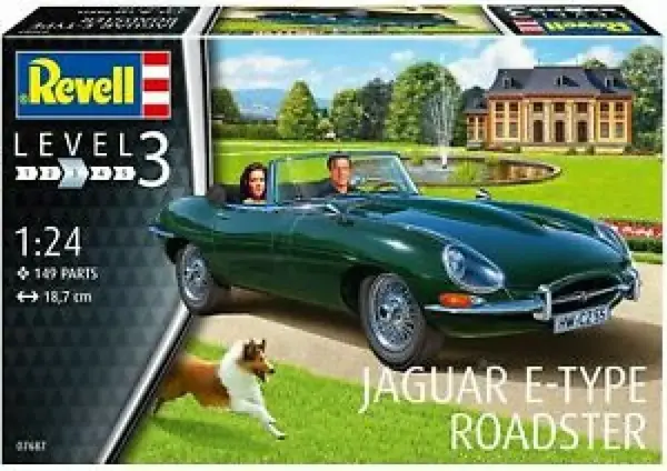 Jaguar Jaguar E-Type Roadster (Level 3) - 1:24 - Revell Jaguar Jaguar E-Type Roadster (Level 3) - 1:24 - Revell