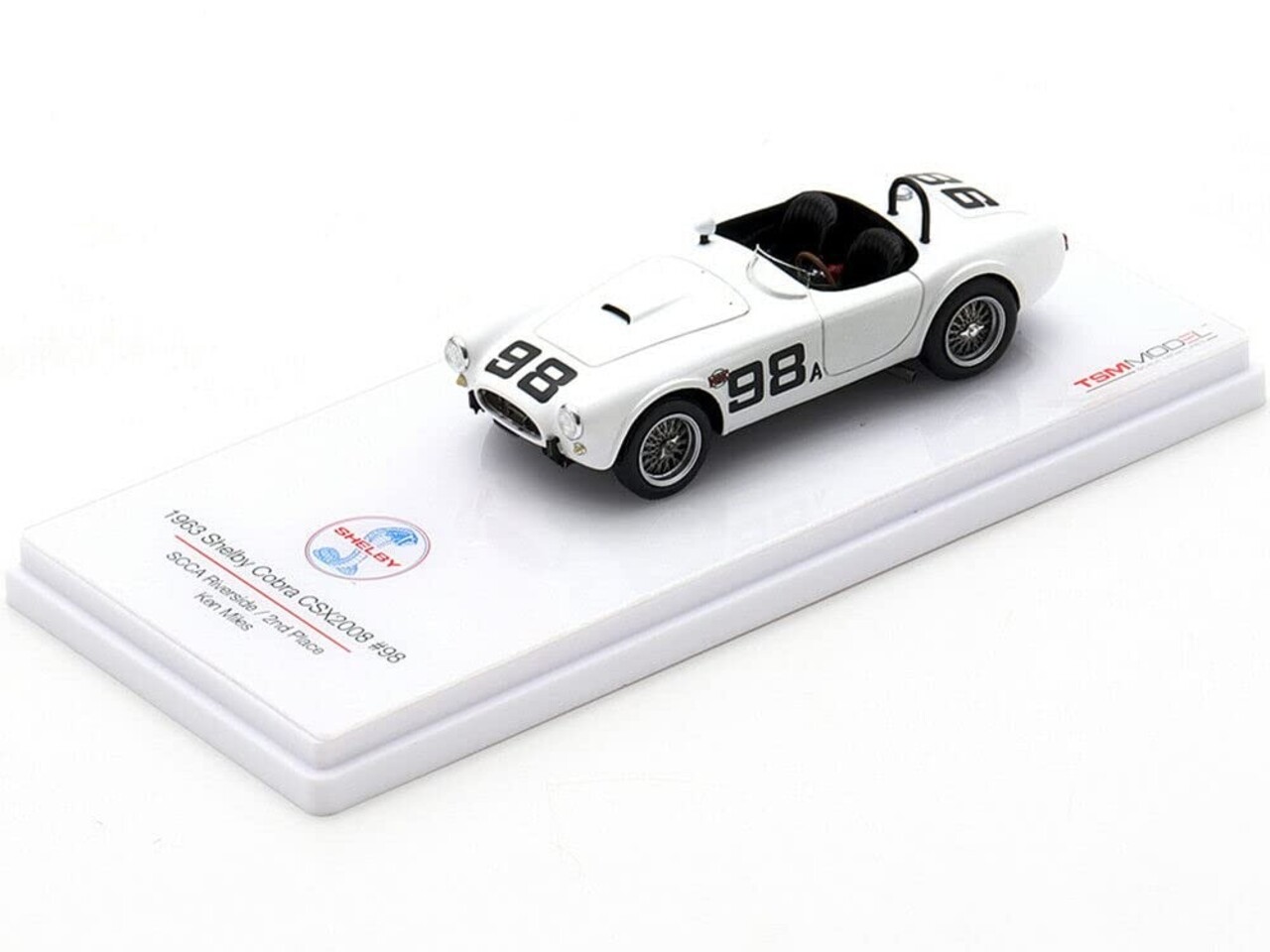 Shelby Shelby Cobra CSX2008 #98 2nd SCCA Riverside 1963 - 1:43 - TrueScale Miniatures Shelby Shelby Cobra CSX2008 #98 2nd SCCA Riverside 1963 - 1:43 - TrueScale Miniatures
