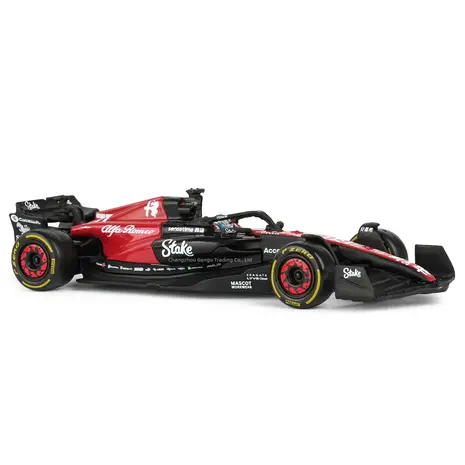Formule 1 Alfa Romeo C43 #77 Team Stake Season 2023 (V.Bottas) + Pilot + Showcase - 1:43 - Bburago