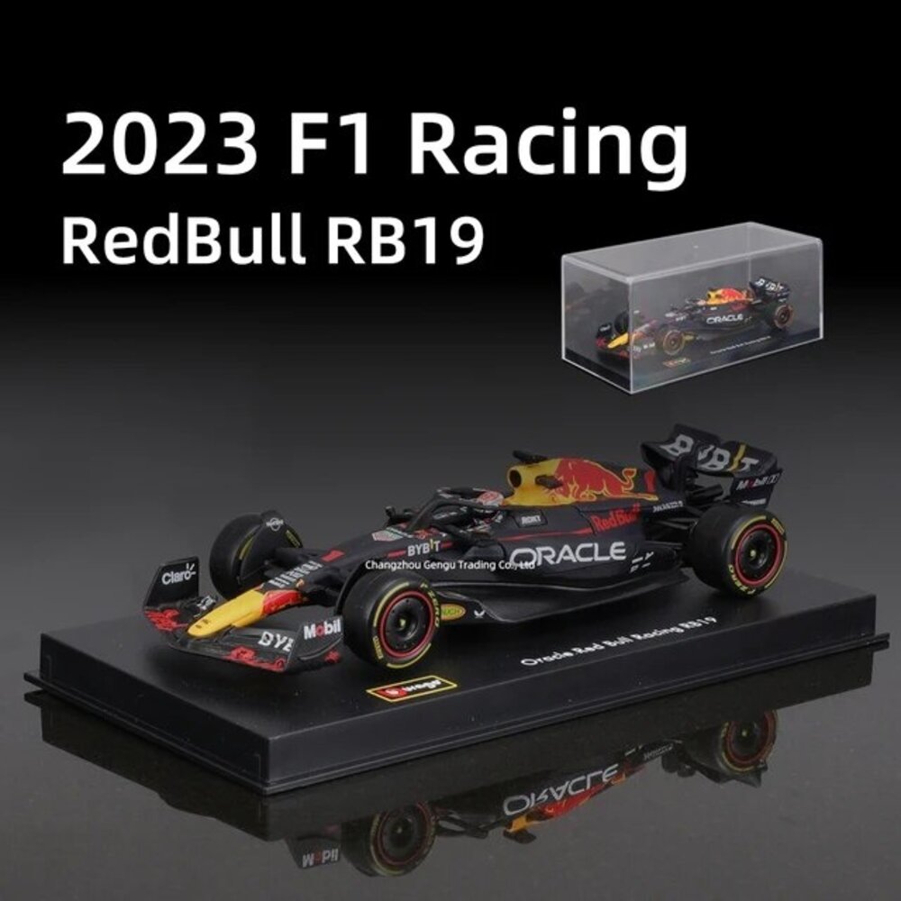 Formule 1 Red Bull F1 RB19 #1 Team Oracle Red Bull Racing World Champion Winner GP Miami 2023 (M.Verstappen) + Pilot + Showcase - 1:43 - Bburago Formule 1 Red Bull F1 RB19 #1 Team Oracle Red Bull Racing World Champion Winner GP Miami 2023 (M.Verstappen) + Pilot + Showcase - 1:43 - Bburago