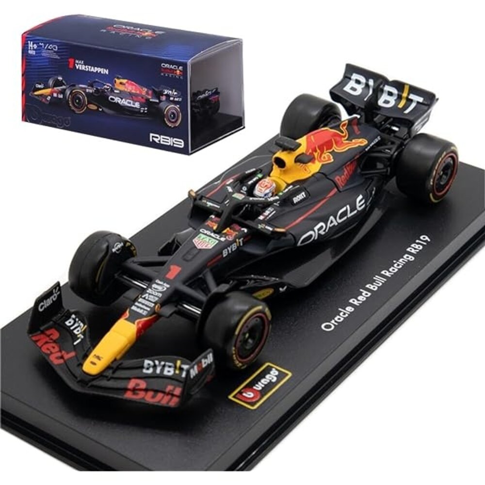 Formule 1 Red Bull F1 RB19 #1 Team Oracle Red Bull Racing World Champion Winner GP Miami 2023 (M.Verstappen) + Pilot + Showcase - 1:43 - Bburago Formule 1 Red Bull F1 RB19 #1 Team Oracle Red Bull Racing World Champion Winner GP Miami 2023 (M.Verstappen) + Pilot + Showcase - 1:43 - Bburago