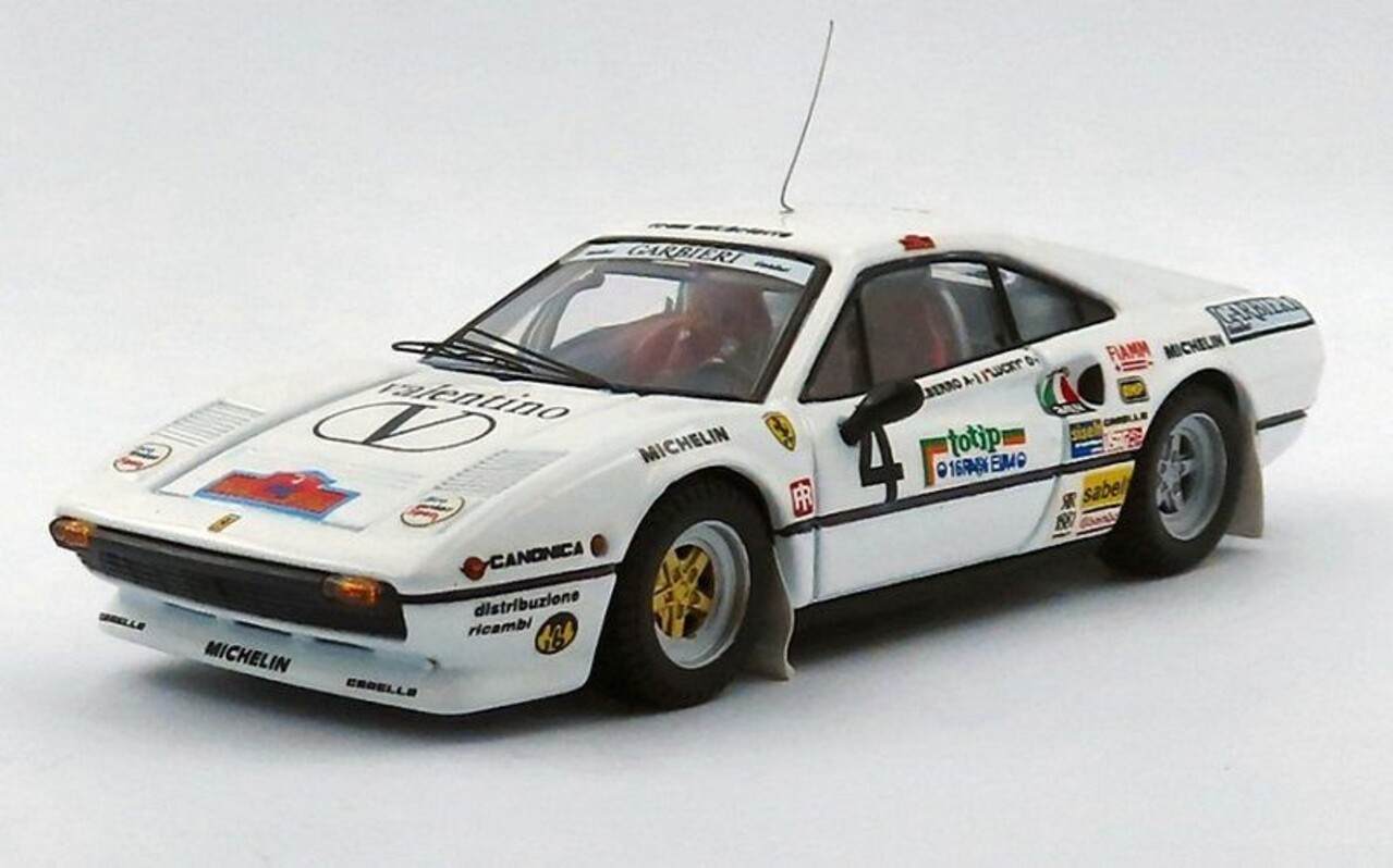 Ferrari Ferrari 308 GTB Gr.4 #4 2nd Rally d'Elba (Italy) 1984- 1:43 - Best Model Ferrari Ferrari 308 GTB Gr.4 #4 2nd Rally d'Elba (Italy) 1984- 1:43 - Best Model