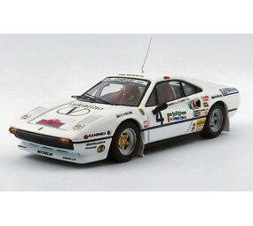 Ferrari Ferrari 308 GTB Gr.4 #4 2nd Rally d'Elba (Italy) 1984- 1:43 - Best Model Ferrari Ferrari 308 GTB Gr.4 #4 2nd Rally d'Elba (Italy) 1984- 1:43 - Best Model