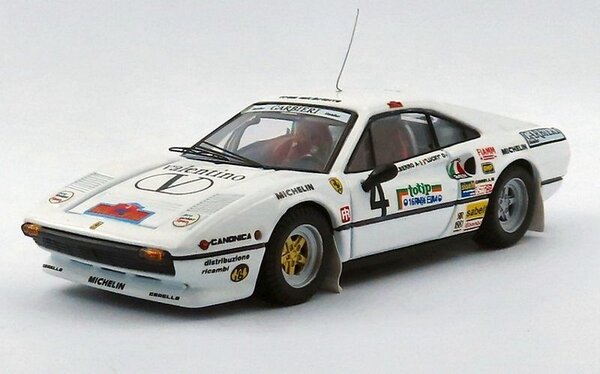 Ferrari Ferrari 308 GTB Gr.4 #4 2nd Rally d'Elba (Italy) 1984- 1:43 - Best Model Ferrari Ferrari 308 GTB Gr.4 #4 2nd Rally d'Elba (Italy) 1984- 1:43 - Best Model