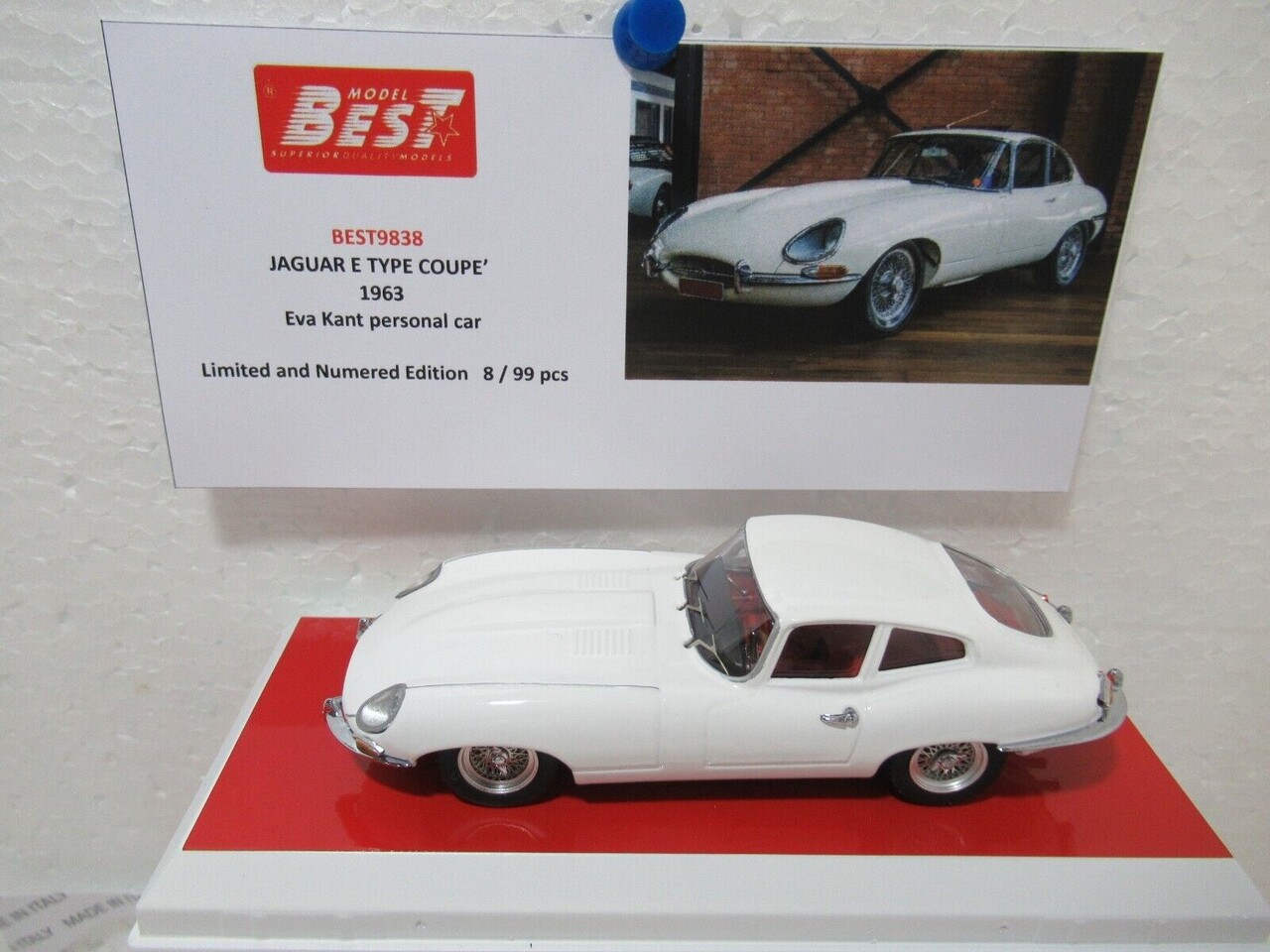 Jaguar Jaguar E-Type Coupe 1963 Personal Car Eva Kant - 1:43 - Best Model