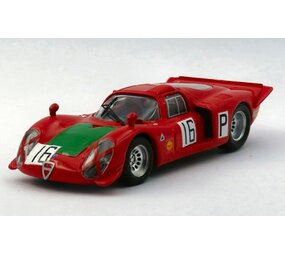 Alfa Romeo Alfa Romeo 33.2 #16 1000Km  Nürburgring 1968 - 1:43 - Best Model Alfa Romeo Alfa Romeo 33.2 #16 1000Km  Nürburgring 1968 - 1:43 - Best Model