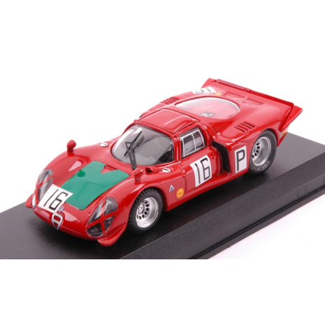 Alfa Romeo Alfa Romeo 33.2 #16 1000Km Nürburgring 1968 - 1:43 - Best Model Alfa Romeo Alfa Romeo 33.2 #16 1000Km Nürburgring 1968 - 1:43 - Best Model