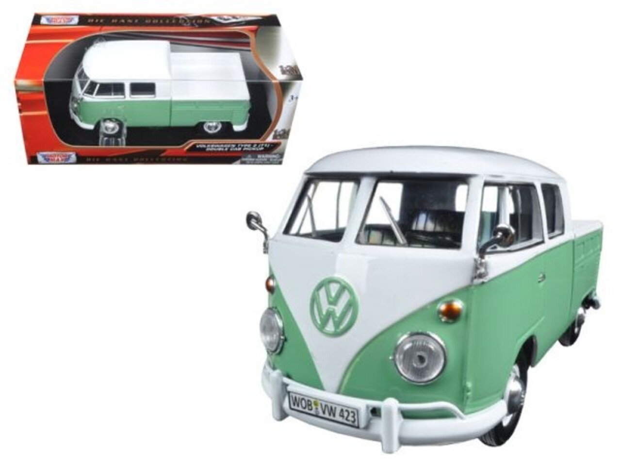 Volkswagen Volkswagen T1 Type 2 Double Cab Pick-Up - 1:24 - Motor Max