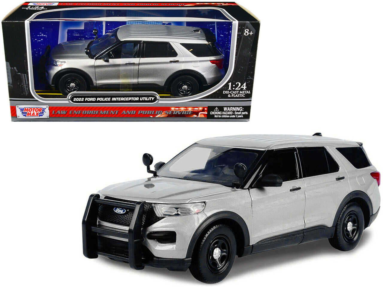Ford Ford Police Interceptor Utility + Push Bumper 2022 - 1:24 - Motor Max