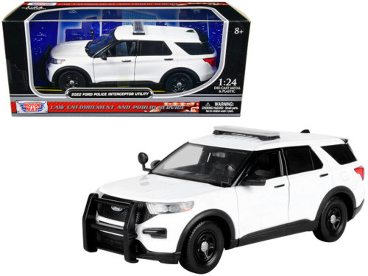 Ford Ford Police Interceptor Utility + Push Bumper 2022 - 1:24 - Motor Max
