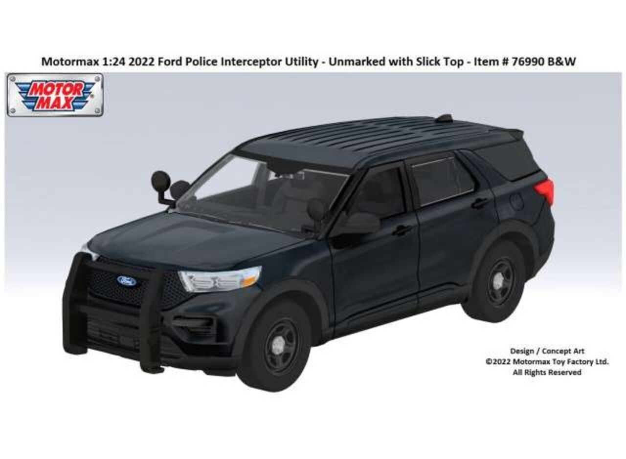 Ford Ford Police Interceptor Utility + Push Bumper 2022 - 1:24 - Motor Max