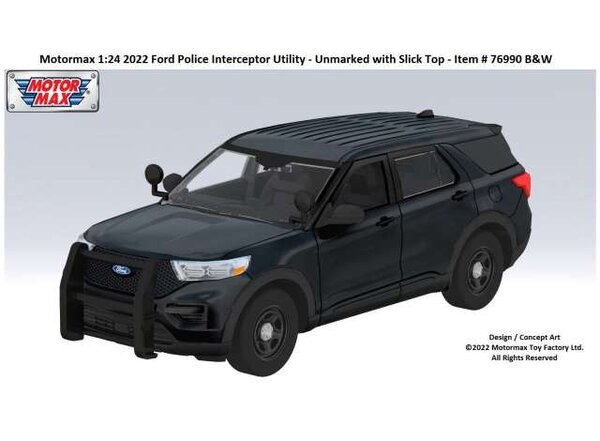 Ford Ford Police Interceptor Utility + Push Bumper 2022 - 1:24 - Motor Max