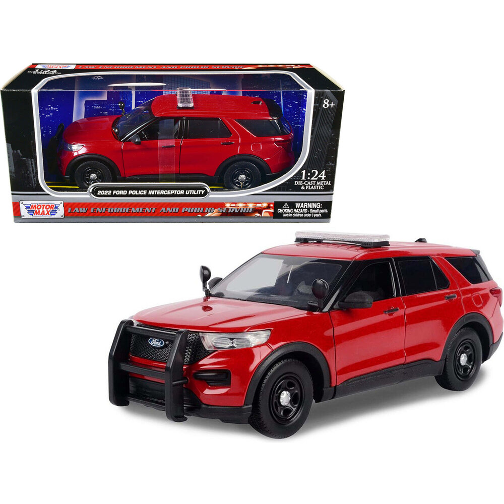 Ford Ford Police Interceptor Utility + Light Bar + Push Bumper 2022 - 1:24 - Motor Max