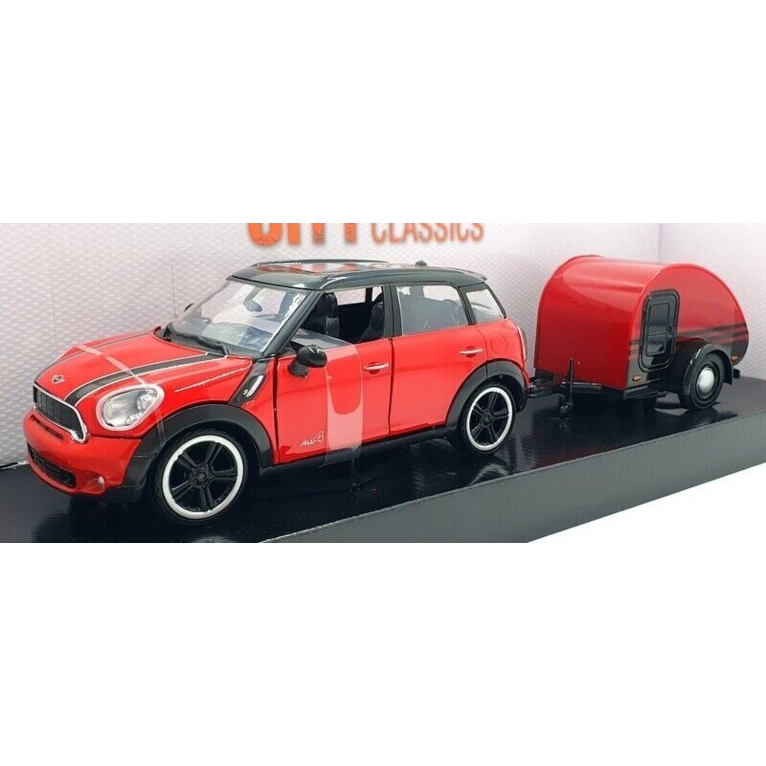 Diecast model cars Mini Cooper S 1/18 Kyosho S grey et toit blanc