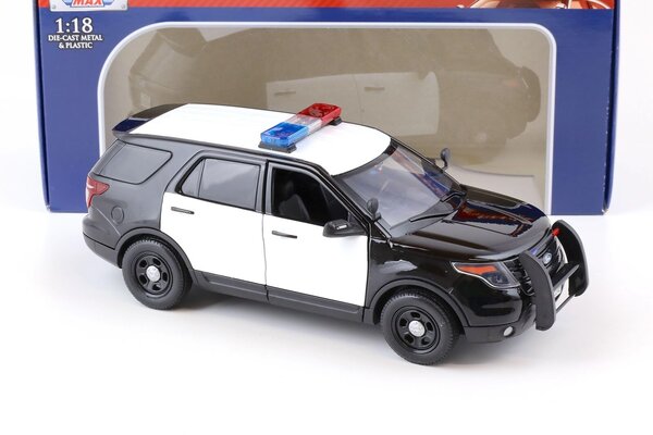 Ford Ford Police Interceptor Utility + Light Bar + Siren 2015 - 1:18 - Motor Max Ford Ford Police Interceptor Utility + Light Bar + Siren 2015 - 1:18 - Motor Max