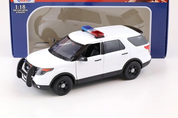 Ford Ford Police Interceptor Utility + Light Bar + Siren 2015 - 1:18 - Motor Max Ford Ford Police Interceptor Utility + Light Bar + Siren 2015 - 1:18 - Motor Max