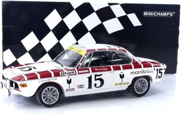 BMW BMW 2800 CS Racing Team Marabout #15 24h Spa 1972 - 1:18 - Minichamps