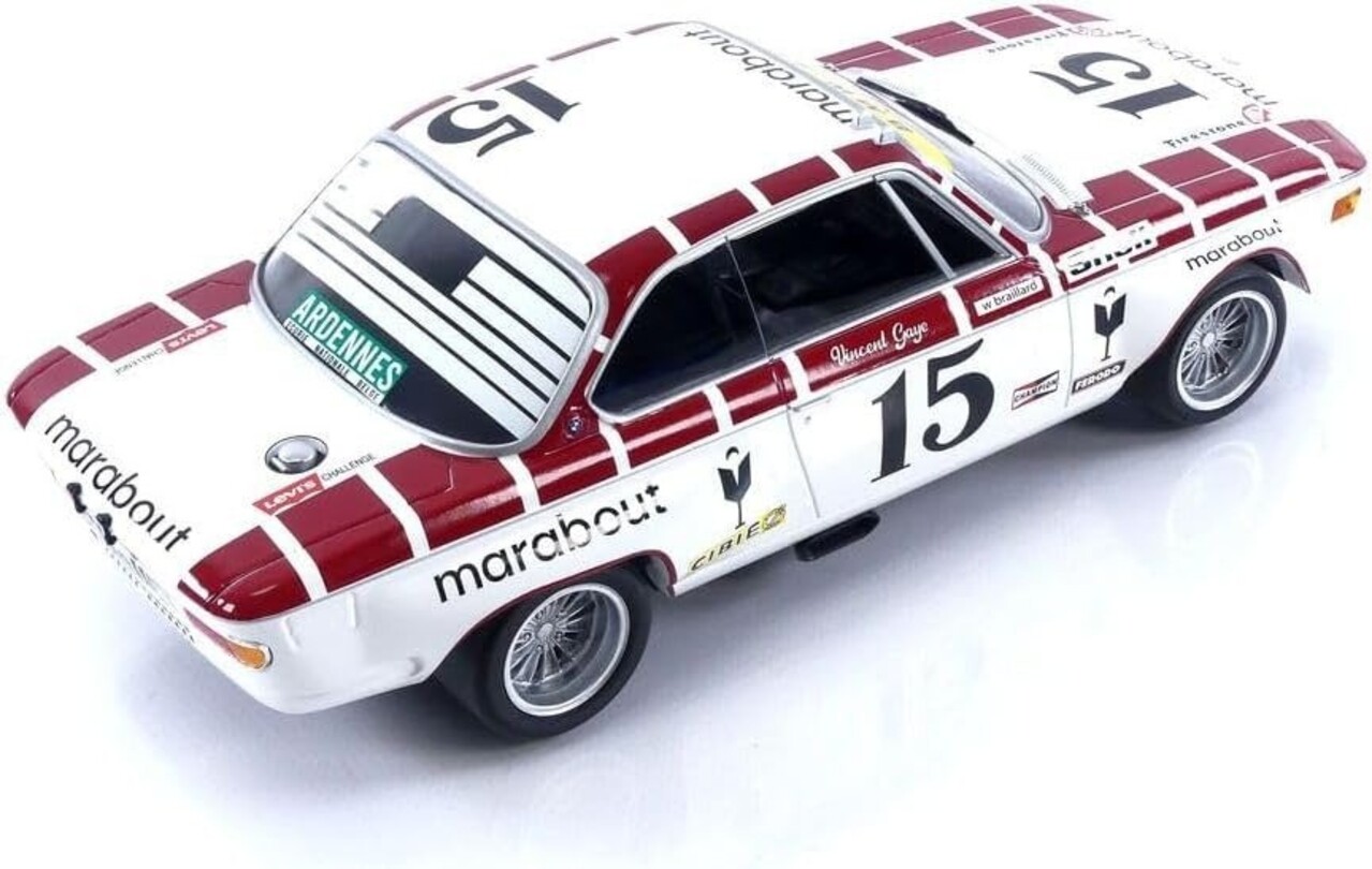 BMW BMW 2800 CS Racing Team Marabout #15 24h Spa 1972 - 1:18 - Minichamps