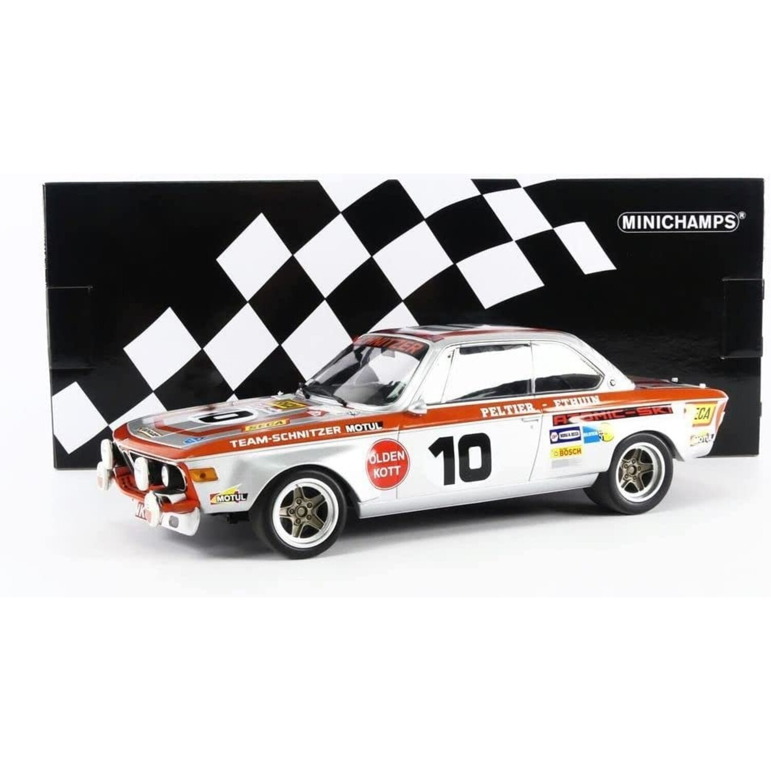 ミニチャンプス 1/18 BMW 2800 CS #10 スパ24H 1972 ミニチャンプス 1/18 BMW 2800 CS #10 スパ24H 1972 BMW 2800 CS