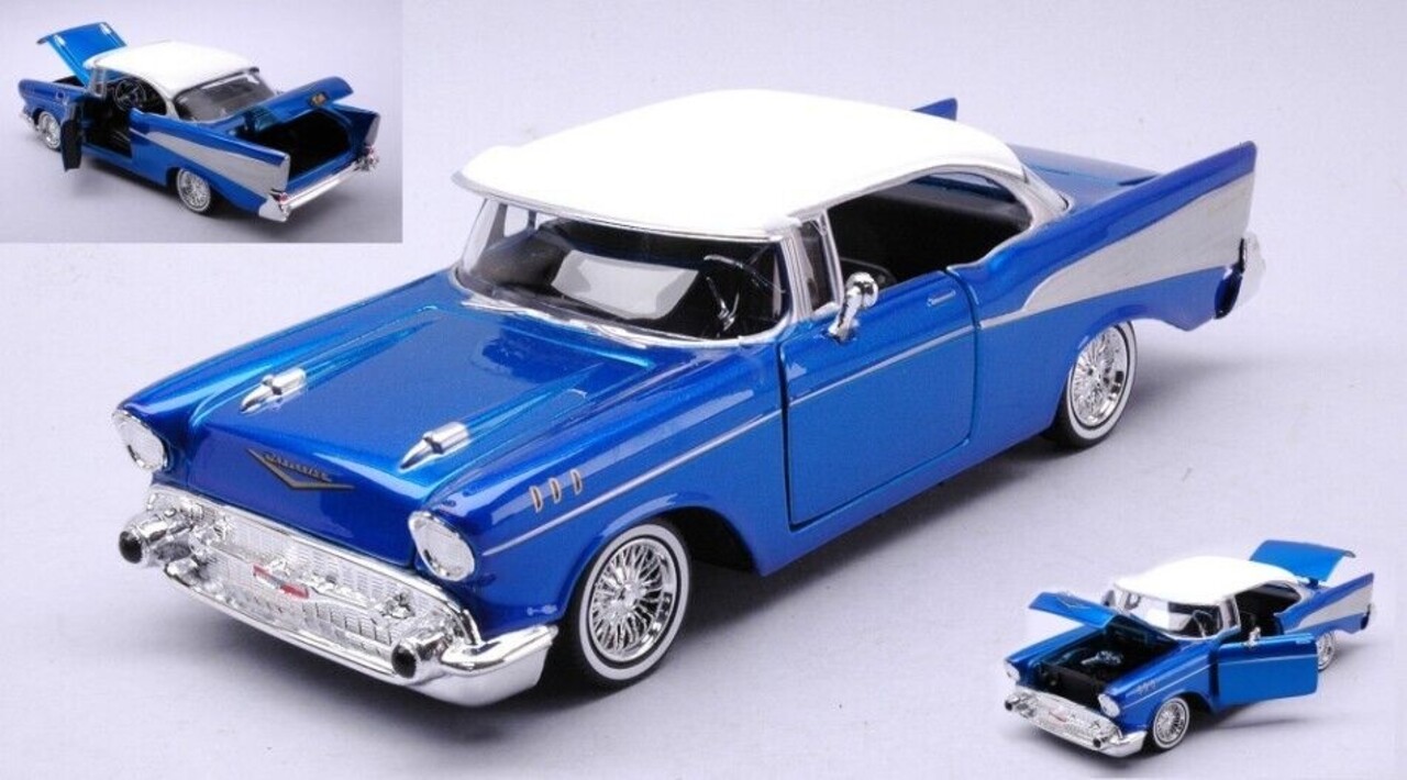 Chevrolet Chevrolet Bel Air 'Get Low' Series W/Visor 1957 - 1:24 - Motor Max
