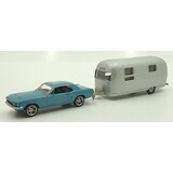 Ford Ford Mustang + Airstream Caravan 1968 - 1:43 - Norev Ford Ford Mustang + Airstream Caravan 1968 - 1:43 - Norev