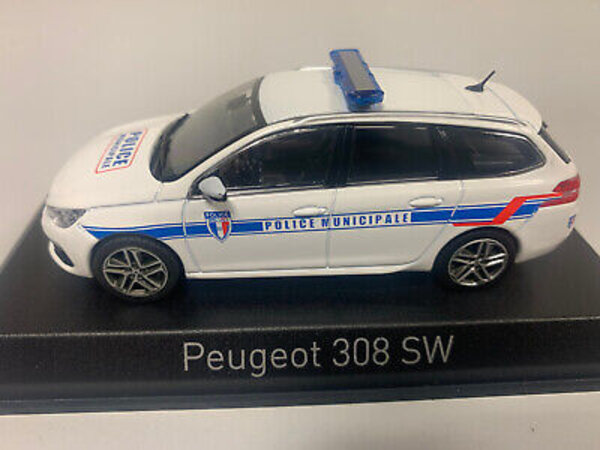 Peugeot Peugeot 308 SW Police Municipale 2018 - 1:43 - Norev