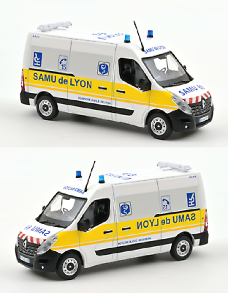 Renault Renault Master Ambulance Samu de Lyon 2014 - 1:43 - Norev Renault Renault Master Ambulance Samu de Lyon 2014 - 1:43 - Norev