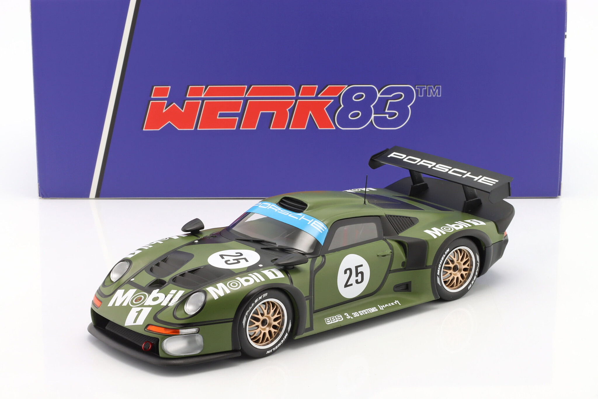 Miniature Anson Porsche 911 GT1 Le Mans 1996 édition #25 - échelle 1/18 - état D’occasion