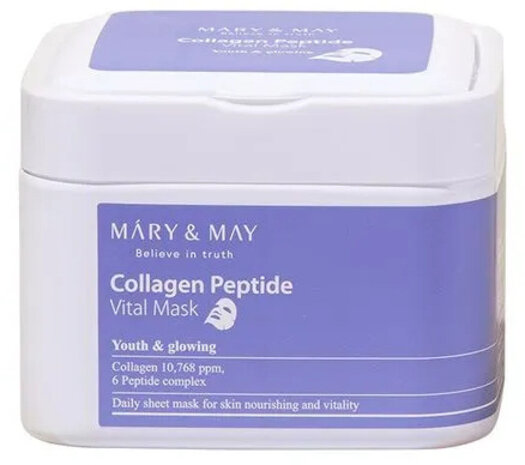 Mary & May Mary & May - Collagen Peptide Vital Mask - 30 pcs