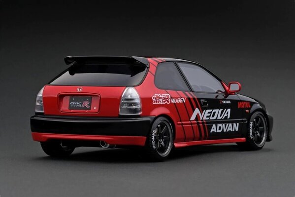 Honda Honda Civic (EK9) Type R + 15 Inch Wheels - 1:18 - Ignition Model