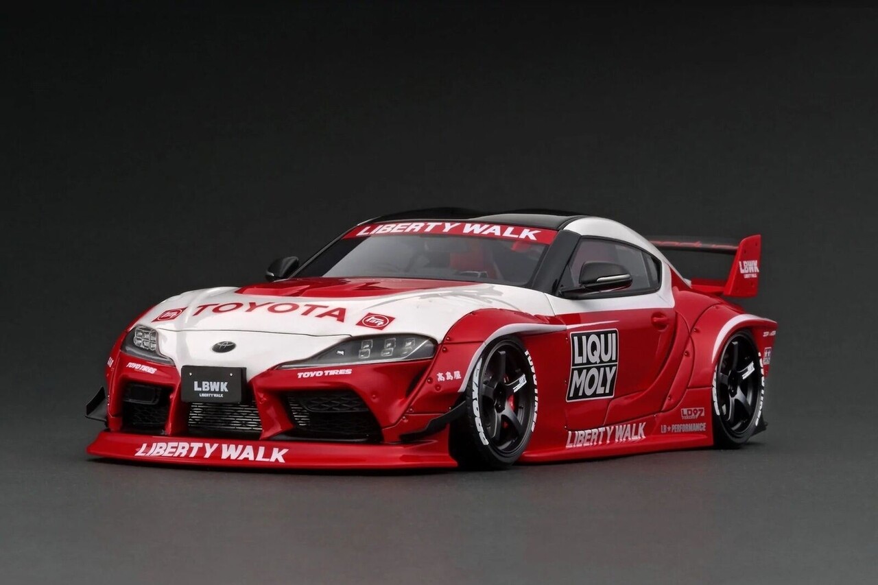 Toyota Toyota Supra (A90) LB Works + 19 Inch Wheels - 1:18 - Ignition Model Toyota Toyota Supra (A90) LB Works + 19 Inch Wheels - 1:18 - Ignition Model