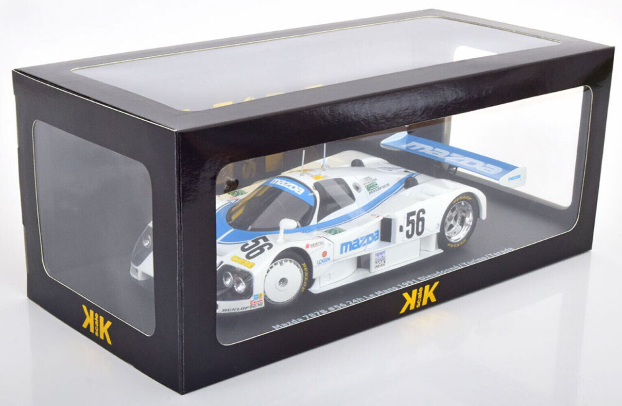 Mazda Mazda 787B 2.6L #56 Team Mazdaspeed Co. Ltd. Oreca 24H Le Mans 1991 - 1:18 - KK Scale Mazda Mazda 787B 2.6L #56 Team Mazdaspeed Co. Ltd. Oreca 24H Le Mans 1991 - 1:18 - KK Scale
