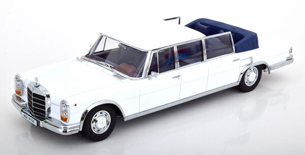 Mercedes-Benz Mercedes-Benz S-Class 600 Pullman (W100) Landaulet Semiconvertible 1964 - 1:18 - KK Scale Mercedes-Benz Mercedes-Benz S-Class 600 Pullman (W100) Landaulet Semiconvertible 1964 - 1:18 - KK Scale