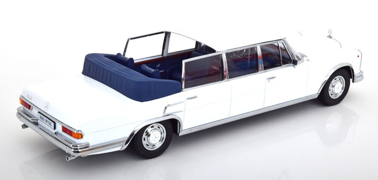 Mercedes-Benz Mercedes-Benz S-Class 600 Pullman (W100) Landaulet Semiconvertible 1964 - 1:18 - KK Scale Mercedes-Benz Mercedes-Benz S-Class 600 Pullman (W100) Landaulet Semiconvertible 1964 - 1:18 - KK Scale