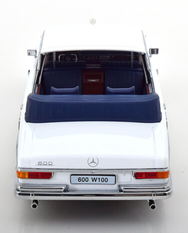 Mercedes-Benz Mercedes-Benz S-Class 600 Pullman (W100) Landaulet Semiconvertible 1964 - 1:18 - KK Scale Mercedes-Benz Mercedes-Benz S-Class 600 Pullman (W100) Landaulet Semiconvertible 1964 - 1:18 - KK Scale
