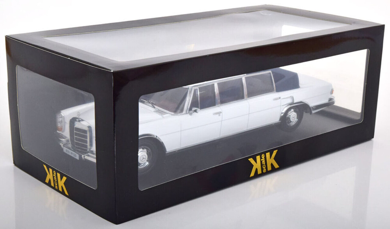 Mercedes-Benz Mercedes-Benz S-Class 600 Pullman (W100) Landaulet Semiconvertible 1964 - 1:18 - KK Scale Mercedes-Benz Mercedes-Benz S-Class 600 Pullman (W100) Landaulet Semiconvertible 1964 - 1:18 - KK Scale