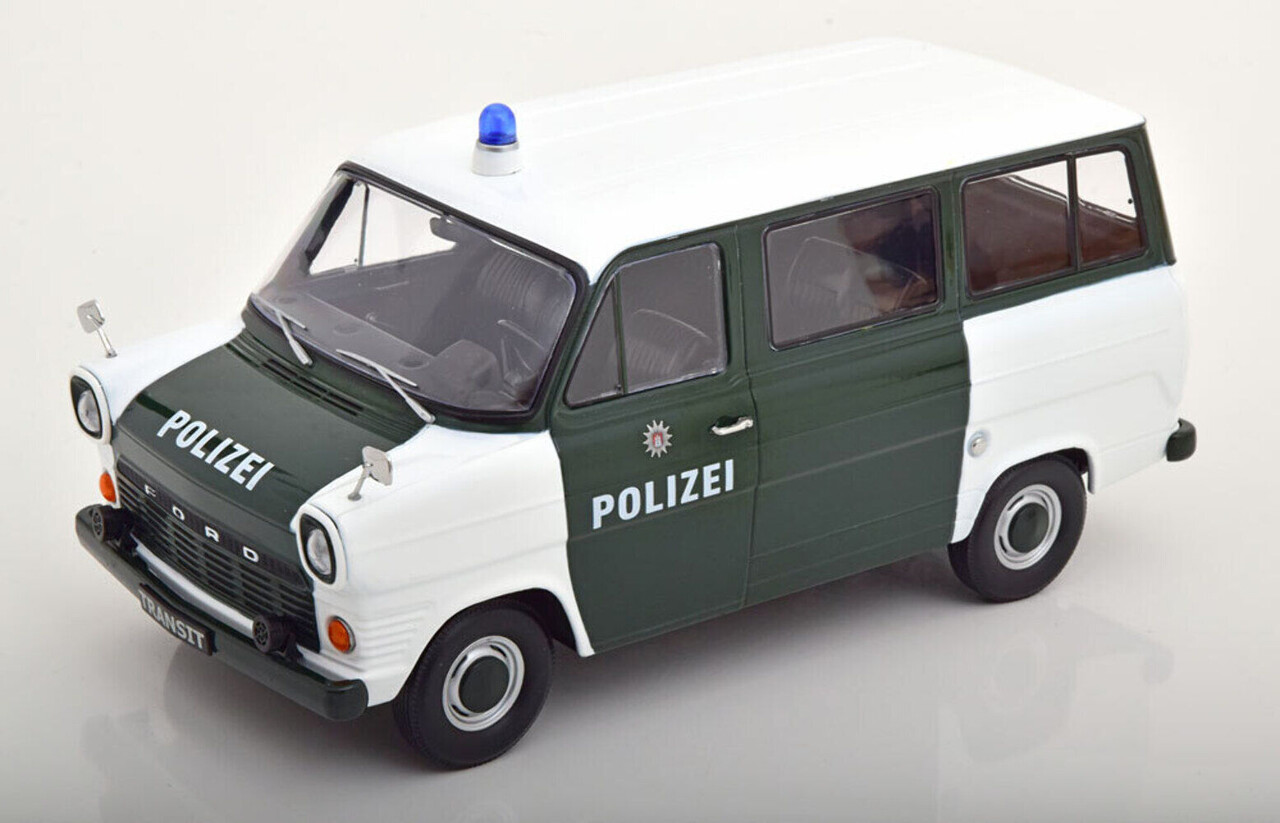 Ford Ford Transit MK I Minibus Hamburg Polizei 1965 - 1:18 - KK Scale Ford Ford Transit MK I Minibus Hamburg Polizei 1965 - 1:18 - KK Scale