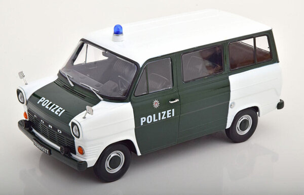Ford Ford Transit MK I Minibus Hamburg Polizei 1965 - 1:18 - KK Scale Ford Ford Transit MK I Minibus Hamburg Polizei 1965 - 1:18 - KK Scale