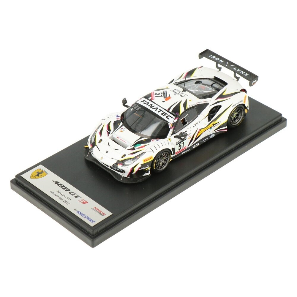 Ferrari Ferrari 488 GT3 #51 Iron Lynx 9th 24H Spa 2022 - 1:43 - LookSmart Ferrari Ferrari 488 GT3 #51 Iron Lynx 9th 24H Spa 2022 - 1:43 - LookSmart