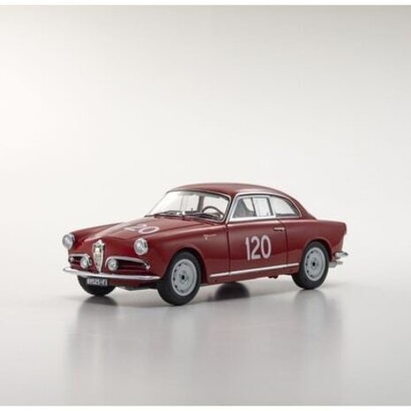 Alfa Romeo Alfa Romeo Giulietta Sprint Veloce #120 Mille Miglia 1956 - 1:18 - Kyosho Alfa Romeo Alfa Romeo Giulietta Sprint Veloce #120 Mille Miglia 1956 - 1:18 - Kyosho