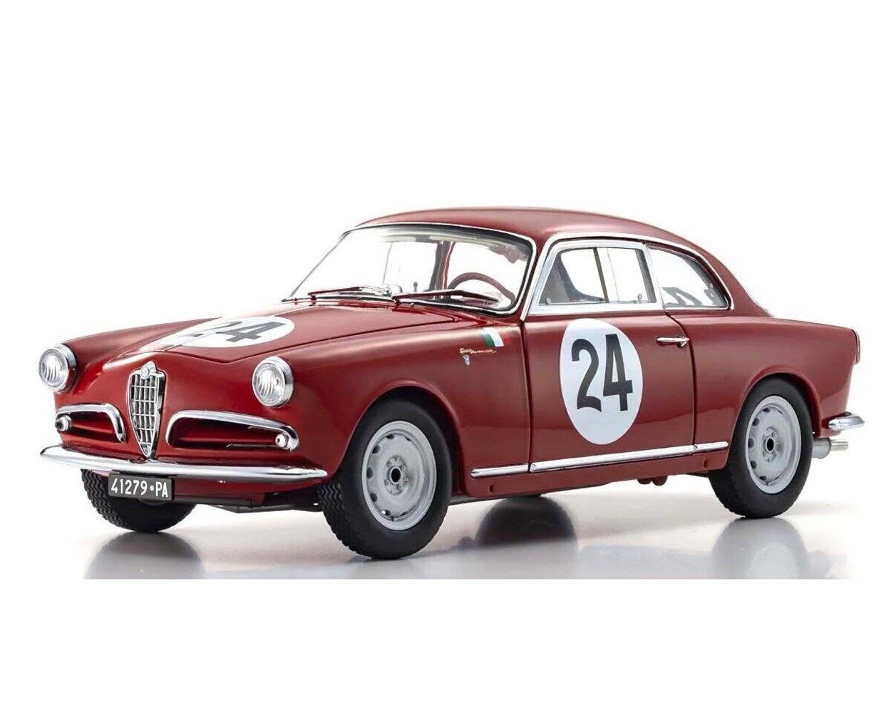 Alfa Romeo Alfa Romeo Giulietta Sprint Veloce #24 Targa Florio 1958 - 1:18 - Kyosho Alfa Romeo Alfa Romeo Giulietta Sprint Veloce #24 Targa Florio 1958 - 1:18 - Kyosho