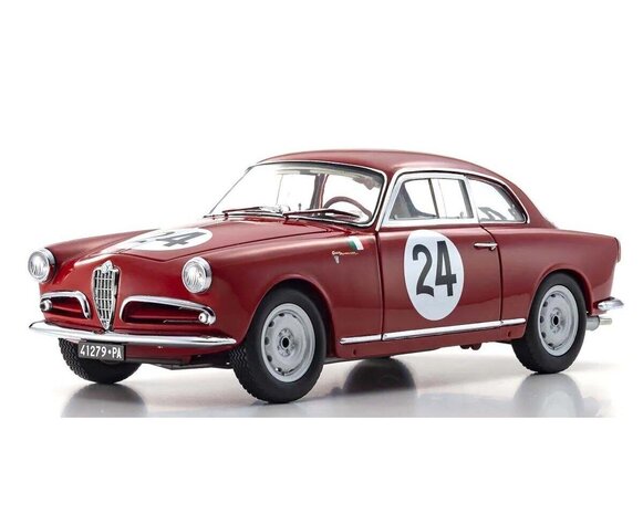 Alfa Romeo Alfa Romeo Giulietta Sprint Veloce #24 Targa Florio 1958 - 1:18 - Kyosho Alfa Romeo Alfa Romeo Giulietta Sprint Veloce #24 Targa Florio 1958 - 1:18 - Kyosho