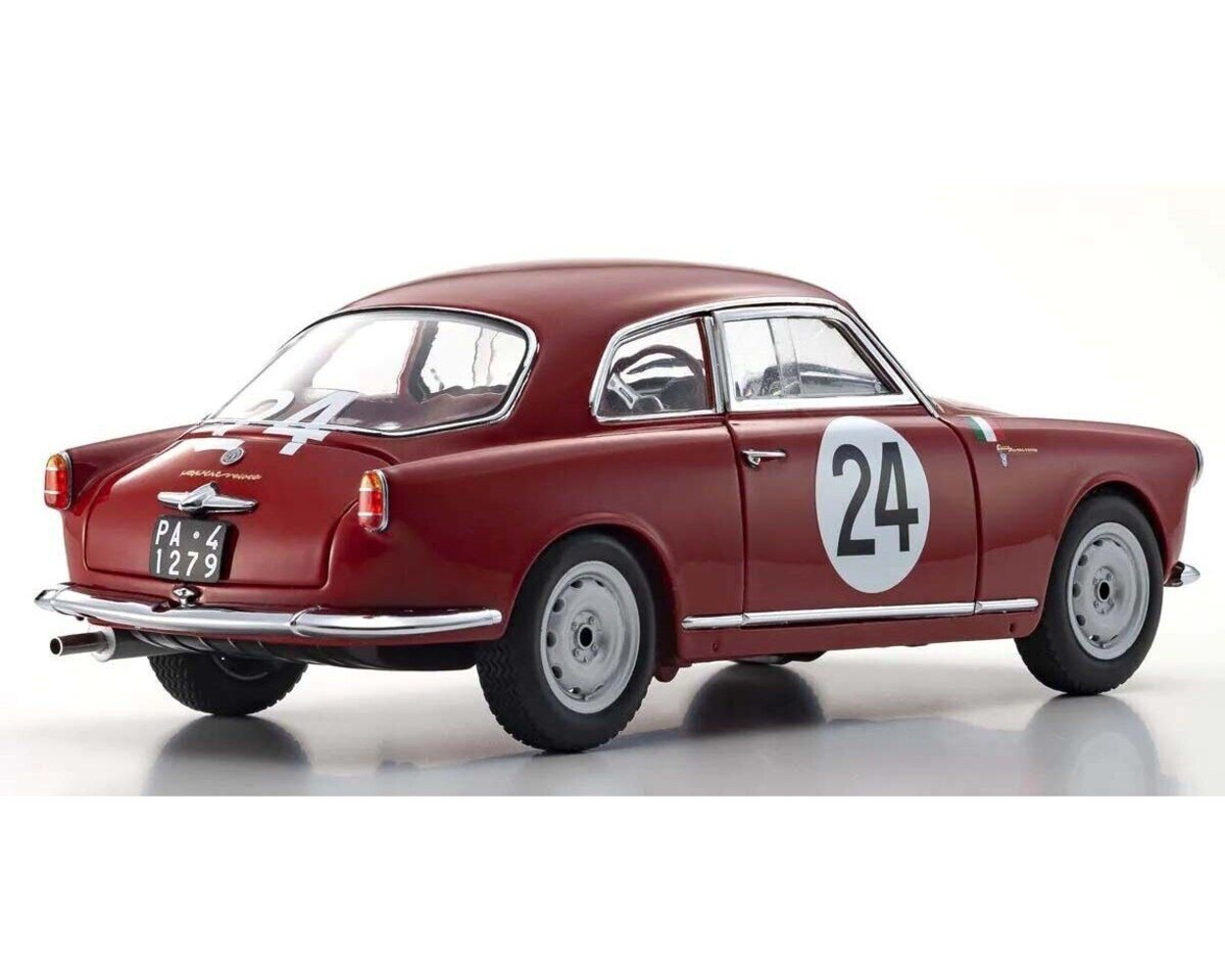 Alfa Romeo Alfa Romeo Giulietta Sprint Veloce #24 Targa Florio 1958 - 1:18 - Kyosho Alfa Romeo Alfa Romeo Giulietta Sprint Veloce #24 Targa Florio 1958 - 1:18 - Kyosho