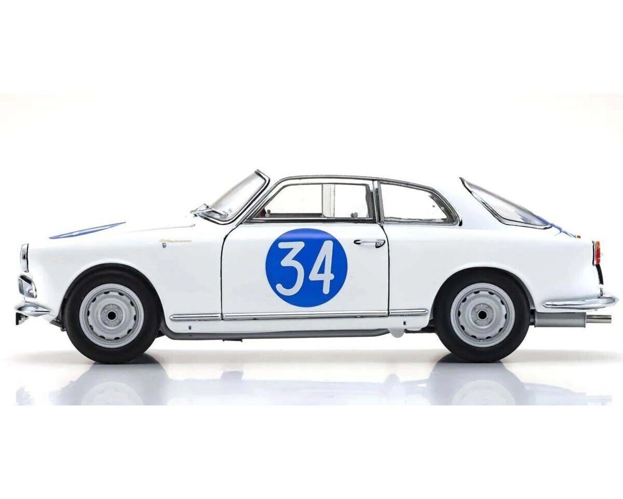 Alfa Romeo Alfa Romeo Giulietta Sprint Veloce #34 Targa Florio 1960 'Emanuele Aldabaran' - 1:18 - Kyosho Alfa Romeo Alfa Romeo Giulietta Sprint Veloce #34 Targa Florio 1960 'Emanuele Aldabaran' - 1:18 - Kyosho