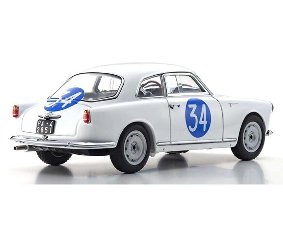 Alfa Romeo Alfa Romeo Giulietta Sprint Veloce #34 Targa Florio 1960 'Emanuele Aldabaran' - 1:18 - Kyosho Alfa Romeo Alfa Romeo Giulietta Sprint Veloce #34 Targa Florio 1960 'Emanuele Aldabaran' - 1:18 - Kyosho