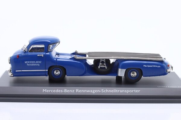 Mercedes-Benz Mercedes-Benz Rennwagen-Schnelltransporter - 1:43 - Schuco Mercedes-Benz Mercedes-Benz Rennwagen-Schnelltransporter - 1:43 - Schuco