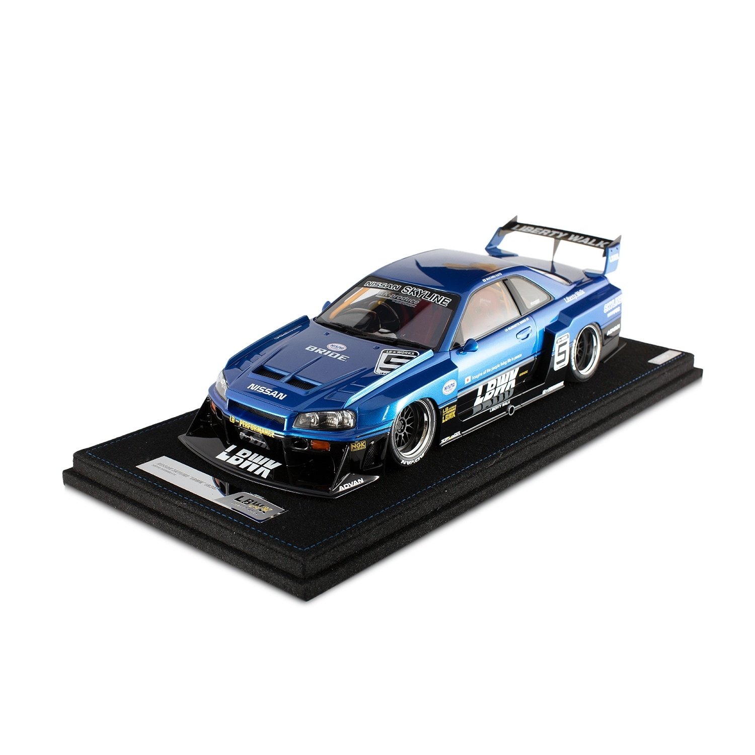 ミニカー LBWK Nissan Skyline 34GT-R 1/18 1/18スケール INNO Models