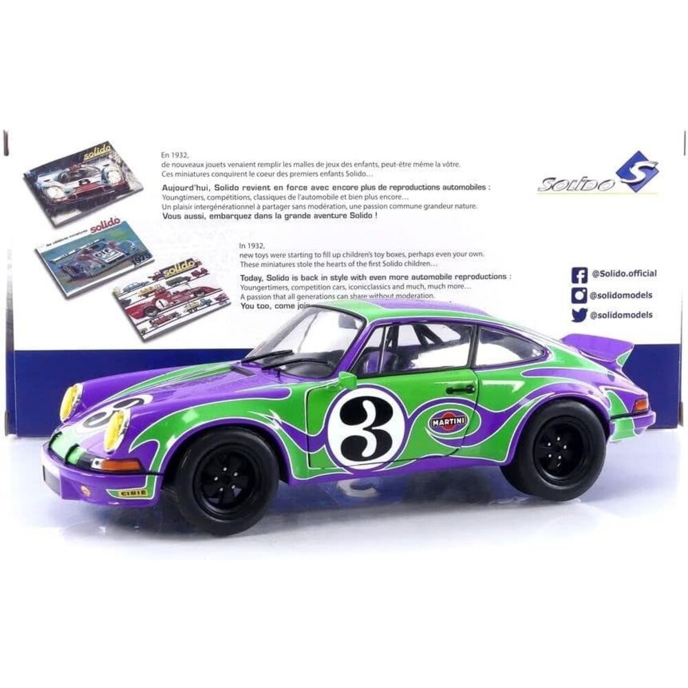 SOLIDO 1/18 – PORSCHE 911 RSR – Tour de Francia Automóvil 1973 - Little