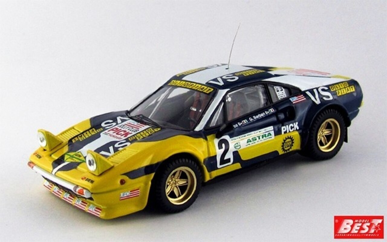Ferrari Ferrari 308 GTB Gr.4 #2 Rally Valli Piacentine (Italy) 1980 - 1:43 - Best Model Ferrari Ferrari 308 GTB Gr.4 #2 Rally Valli Piacentine (Italy) 1980 - 1:43 - Best Model